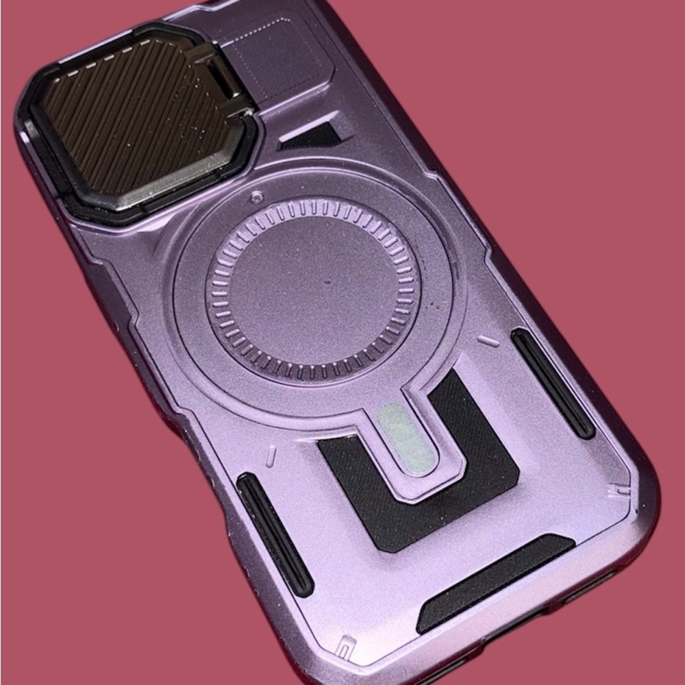 Lavender Purple Military Grade iPhone 17 Case Stand/Camera Lens Flipping Cover